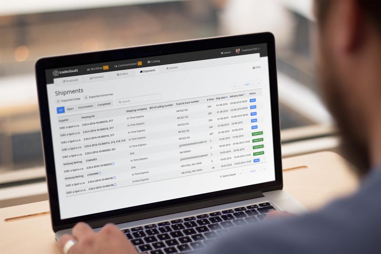 Tradecloud-screenshot-supply-chain-portal