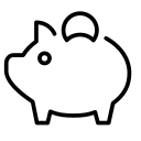 Money pig icon
