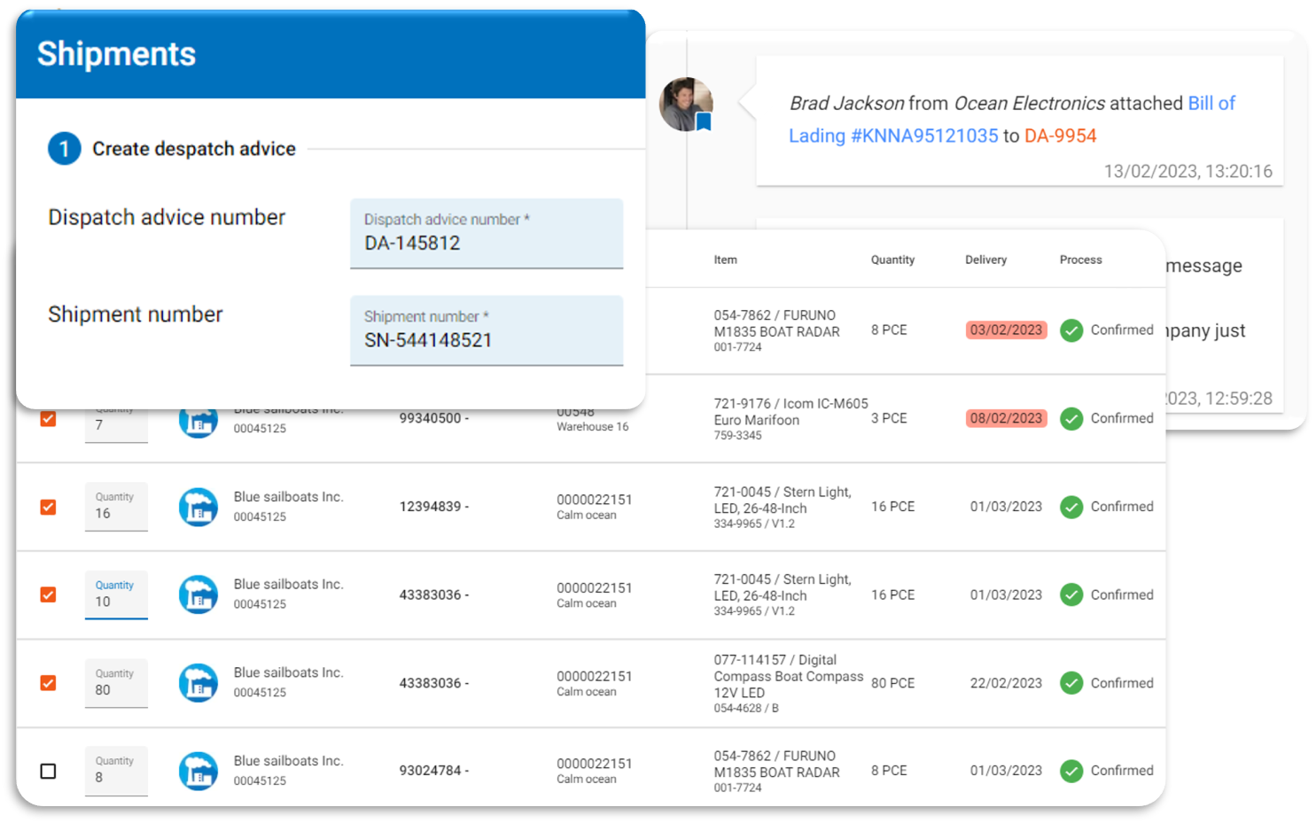 key features shipment